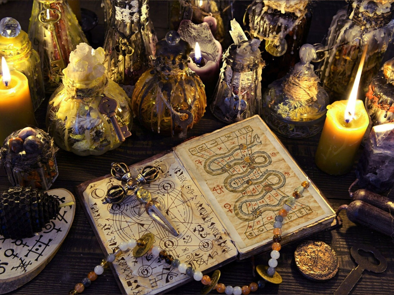 ALCHEMY JOURNAL 50 pages, Alchemy Science Occult Book, Hermetic Grimoire, Wicca Alchemical Manuscript, Devilish Witchcraft Illustrations - Morgana Magick Spell