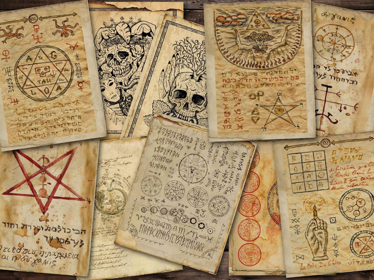 ALCHEMY JOURNAL 50 pages, Alchemy Science Occult Book, Hermetic Grimoire, Wicca Alchemical Manuscript, Devilish Witchcraft Illustrations - Morgana Magick Spell
