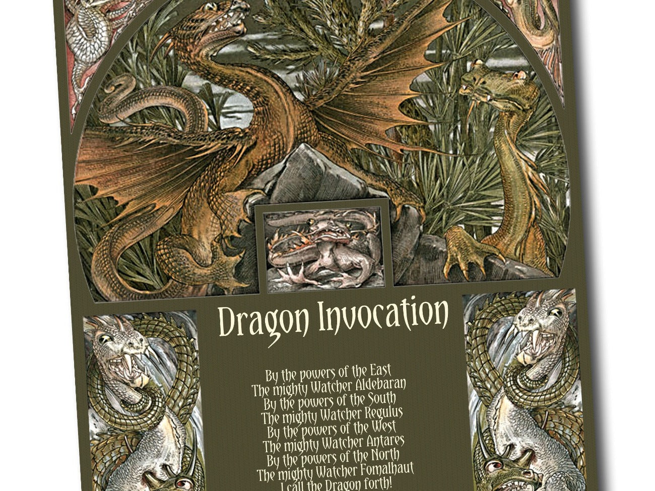 DRAGON INVOCATION, Call a Dragon into a Magick Circle, Summon a Dragon, Wicca Chant Prayer, Folklore Witchcraft Ritual, Dragon Moon Spell - Morgana Magick Spell