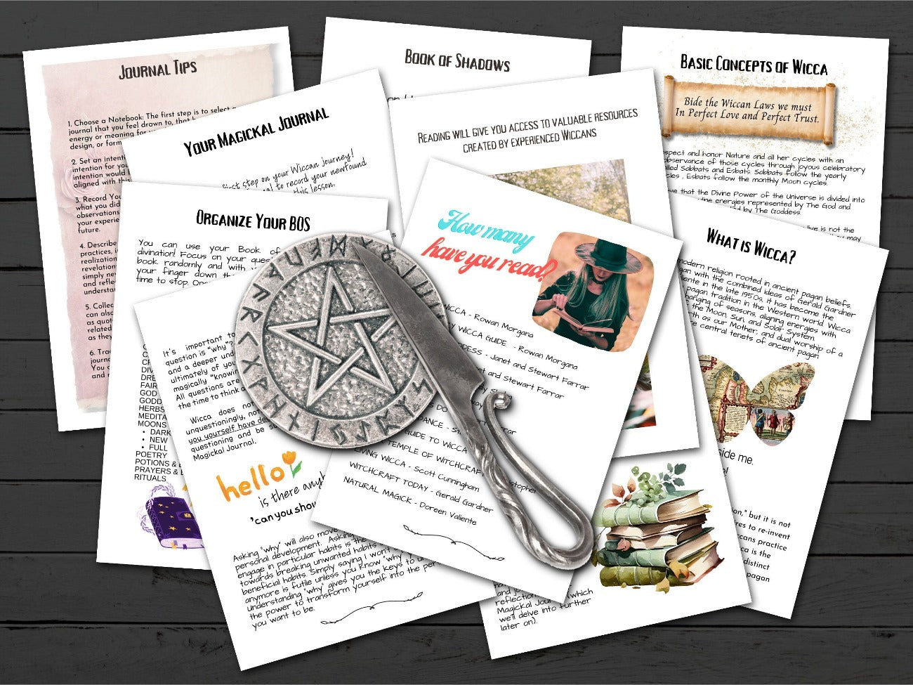 Learn Wicca, lesson one zine - Morgana Magick Spell