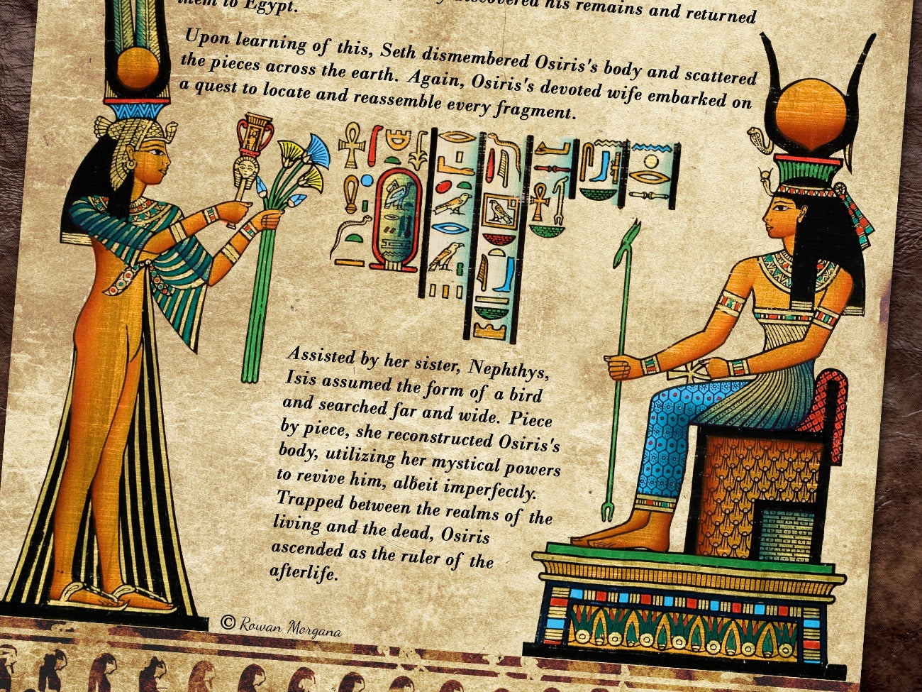 GODDESS ISIS 6 Pages, Isis and Osiris, Lore and Mythology, Egyptian Goddess of Healing & Magic, Isis Wings, Printable Grimoire Altar Guide - Morgana Magick Spell