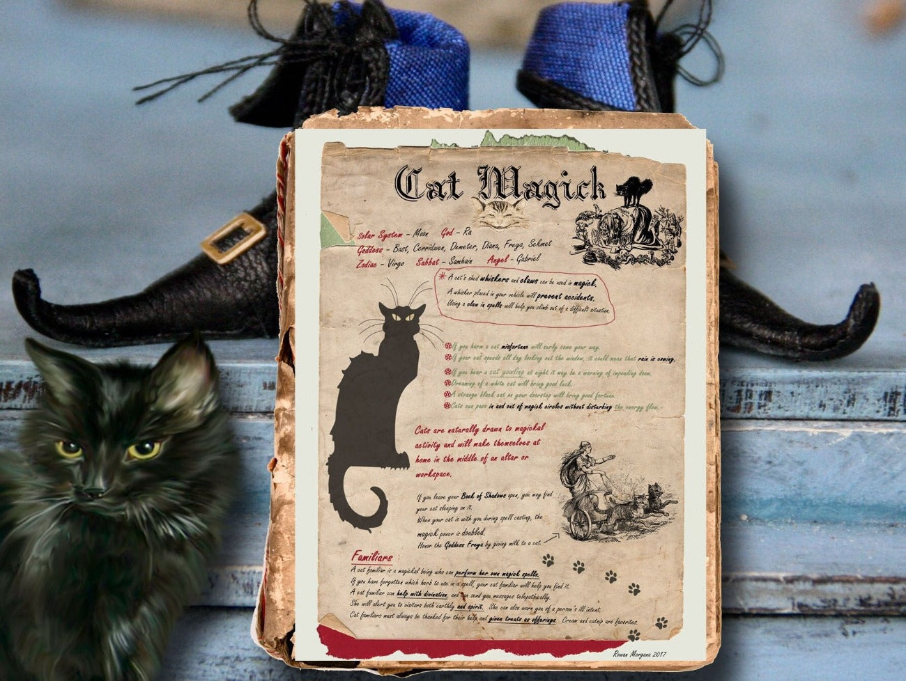 CAT MAGIC, Information Correspondences, Cat Folklore, Witchcraft Feline Magic Spell, Wicca Spirit Animal Magic Familiar, Halloween Black Cat - Morgana Magick Spell