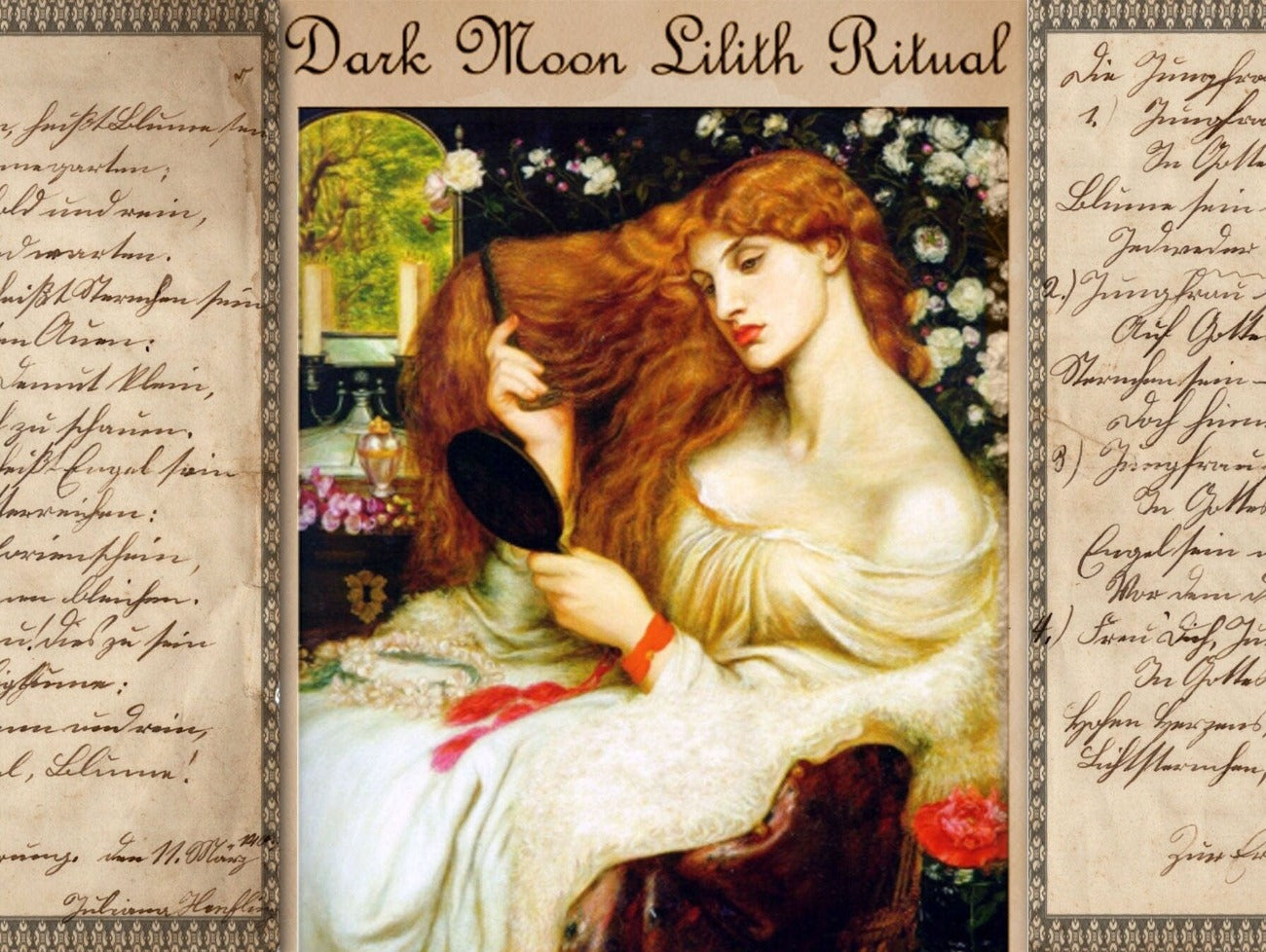LILITH RITUAL 4 Printable Pages, Swimming Into the Deep, Light a black candle and meet Lilith, Let her fierce energy empower you- Morgana Magick Spell