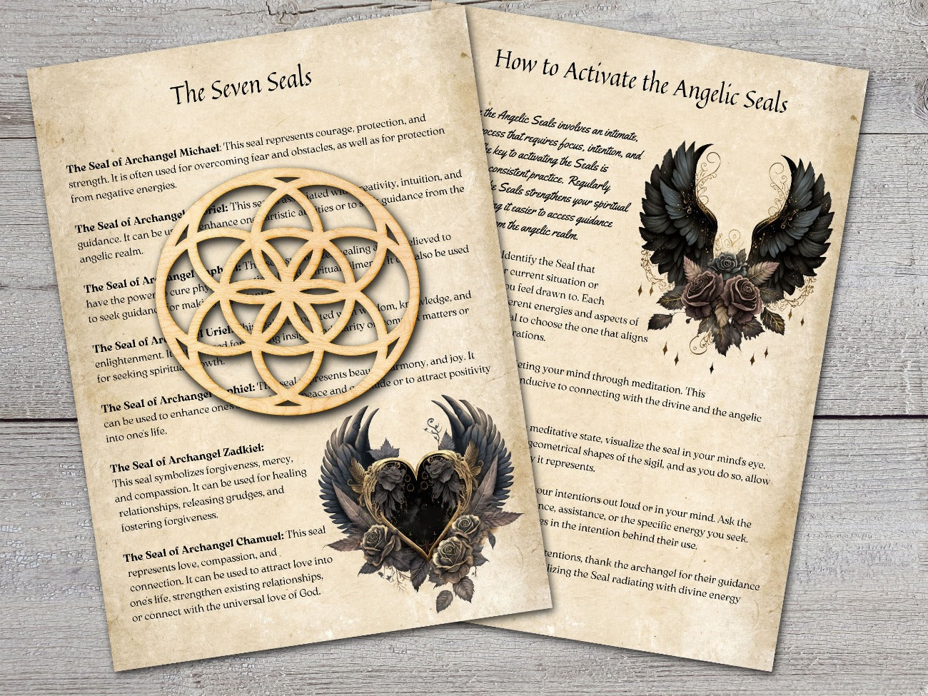 Seven Archangels, How to Activate the Seals pages - Morgana Magick Spell