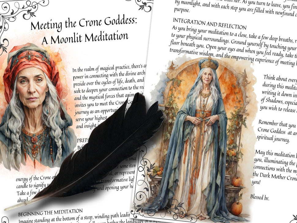 Crone Examples THE CRONE GODDESS, Connect with the energy of the Dark Mother, Pages i ...