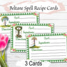 BELTANE SPELL CARDS, Record herbal recipes, crafts, apothecary potions, & traditional magic spells , Sabbat Altar - Morgana Magick Spell