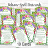 BELTANE SPELL CARDS, Enchanting Spells, Unlock the Magic of Spring, 10 Printable Postcards, Wicca Sabbat Altar, Pagan May Day Gift - Morgana Magick Spell