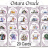 OSTARA ORACLE CARDS, Printable Tarot Messages, Wicca Goddess, Inspirational Altar Deck, Wheel of the Year, Spring Equinox, Divine Messages - Morgana Magick Spell