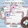 OSTARA SPELL CARDS, Record your herbal recipes, crafts, apothecary portions, & traditional magic spells for this Spring Equinox Wiccan Sabbat - Morgana Magick Spell