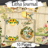 Litha journal pages by Morgana Magick Spell. Ten double pages with images and inspirational words about Summer Solstice. Pages are parchment coloured and lined.