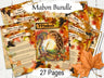 MABON SABBAT 27 Printable Pages, Correspondences, Equinox Ritual Magic, Wicca Witchcraft Pagan. Thanksgiving Altar, Autumn Cornucopia Spell- Morgana Magick Spell