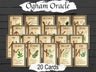 OGHAM ORACLE CARDS, A Magical Tool for Divination and Connection with Nature, Printable Druid Inspirational Celtic Tree Alphabet Tarot - Morgana Magick Spell