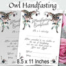 OWL HANDFASTING CERTIFICATE, Printable Wicca Pagan Wedding Certificate, Pagan Marriage Ritual, Jump the Broom, Witchcraft Cord Binding Vows - Morgana Magick Spell