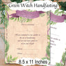 GREENWITCH HANDFASTING CERTIFICATE, Printable Instant Download, 8.5&quot; x 11&quot; Comes with a parchment background and a white background - Morgana Magick Spell