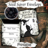 SEED SAVER ENVELOPES, Witchs Garden Envelopes, Wicca Witchcraft Seed Saving Printable Packets, Seed Envelopes, Pagan Garden Seed Saving - Morgana Magick Spell