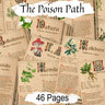 BANEFUL HERBS Bundle, 13 Poison Botanicals, 46 Witchcraft Pages of Ritual Poisonous Plants, Wicca Witch Herbal Grimoire of Baneful Plants - Morgana Magick Spell