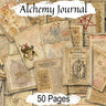 ALCHEMY JOURNAL 50 pages, Alchemy Science Occult Book, Hermetic Grimoire, Wicca Alchemical Manuscript, Devilish Witchcraft Illustrations - Morgana Magick Spell