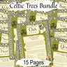 CELTIC TREES Bundle 15 Pages, Wicca Witchcraft Druid Tree Months, Celtic Tree Calendar, The Druids Calendar, Celtic Tree Month Ogham Lore- Morgana Magick Spell