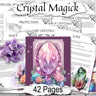 CRYSTAL MAGICK, 42 pgs, Printable crystal meanings & guide for the stone witch, cleansing and charging, choose stones by magic intention - Morgana Magick Spell