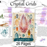 CRYSTAL GRID BUNDLE 26 pages, Printable Templates, Choosing Cleansing Charging Placing Activating Stones, Sacred Geometry Mantras Mandalas - Morgana Magick Spell