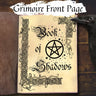 GRIMOIRE FRONT PAGE for Book of Shadows, Witchcraft Grimoire Front Page, Title Page, Witch Binder Cover, Wicca Spellbook Cover Printable - Morgana Magick Spell