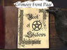 GRIMOIRE FRONT PAGE for Book of Shadows, Witchcraft Grimoire Front Page, Title Page, Witch Binder Cover, Wicca Spellbook Cover Printable - Morgana Magick Spell