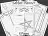 SABBAT PLANNER, 6 pgs, Witchy Printable Grimoire Pages, Plan your Wheel of the Year celebrations, Pagan Sabbats, Wiccan Journal, Witchcraft - Morgana Magick Spell