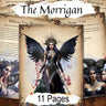 THE MORRIGAN, 11 Printable Spell Book pages, Celtic Mythology Raven Diety, Wicca Dark Goddess Samhain Grimoire, Halloween Altar Prayers - Morgana Magick Spell