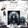 GODDESS HECATE, 27 pages Printable Bundle for your Grimoire or Book of Shadows, spells, prayers, recipes, Dark Moon magic witchcraft rituals - Morgana Magick Spell