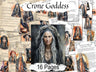 THE CRONE GODDESS, 16 Printable Pages, shown with the optional white and parchment backgrounds. Connect with the energy of the Dark Mother, Pages include a Crone Ritual, Spell, Meditation - Morgana Magick Spell