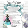 PEACE WATER Recipe, A Witchcraft Peace Spell to Bless and Protect your home, Banish Negativity, Anti Hex Wicca Water Elemental Magick - Morgana Magick Spell