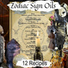 ASTROLOGY OIL, Zodiac Oil Recipes Aromatherapy, Elemental Earth, Air, Fire, Water Oils, Birth Sign Oils, Wicca Witchcraft Aromatherapy BOS - Morgana Magick Spell