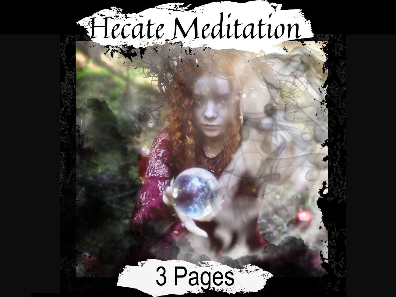 HECATE MEDITATION, Digital Download, Complete Guided Meditation, Dark Moon Goddess Magick, Hecate Crone Goddess, Hecate Spell, Hecate Wicca - Morgana Magick Spell