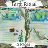 HEAL the EARTH RITUAL Printable 2 Pages