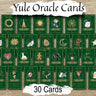 YULE ORACLE CARDS, Witchcraft Tarot Cards Print at Home, Yule Sabbat Tarot Reading, Winter Solstice Oracle Cards, Christmas Yule Home Gifts - Morgana Magick Spell