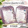 OSTARA CALL the QUARTERS, 8 Cards, Call the Directions, Wicca Magic Circle, Make Sacred Space, Sabbat Ritual Witchcraft, Elements Invocation - Morgana Magick Spell