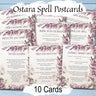 OSTARA SPELL CARDS, 10 Printable Postcards with easy to follow spells, Embrace the Spring Equinox energies of the Goddess Eostra - Morgana Magick Spell