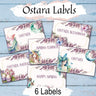 OSTARA LABELS, 6 Printable Sabbat Tags, Three Sizes, Rituals, Spells, Gifts & Altar Decorations, Spring Equinox Wicca Goddess Stickers - Morgana Magick Spell