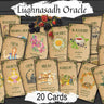 LUGHNASADH ORACLE, Wicca Witchcraft Sabbat Cards to Print at Home, Lammas Tarot Inspirational Deck, Wheel of the Year, Divination Journal - Morgana Magick Spell