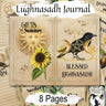 LUGHNASADH JUNK JOURNAL Inspirational Quotes, Space to write your thoughts and dreams, 8 Printable Lammas double pages- Morgana Magick Spell