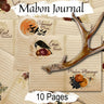 MABON JUNK JOURNAL Kit With Inspirational Quotes and space to write your thoughts and dreams, 10 Printable double pages - Morgana Magick Spell