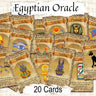 EGYPTIAN ORACLE CARDS Print at Home, Tarot Inspirational Deck, Isis, Bast, Hathor, Thoth, Witchcraft Messages from the Divine Spirit, Egypt - Morgana Magick Spell