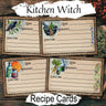 KITCHEN WITCH Recipe Cards, Record your Witchy recipes and spells, Printable Journal Cards for Wicca Witchcraft Potions Spells Oils Incense - Morgana Magick Spell