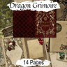 DRAGON GRIMOIRE, Printable Digital Junk Journal Kit for your Book of Shadows or Spellbook, Mystical World, Fire-Breathers, Fantasy Realm - Morgana Magick Spell