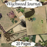 WYCHWOOD JUNK JOURNAL 20 Pages, Wicca Witchcraft Stationary Blank Book of Shadows Pages, Herb Journal Printable Kit, Antique Witch Grimoire - Morgana Magick Spell