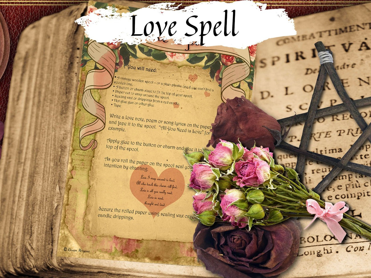 LOVE SPELL, Unique Wicca Witchcraft Spell to Draw a Lover, Witch Love Charm, Love Potion Recipe, Find a Lover and Arouse Love, Valentine - Morgana Magick Spell