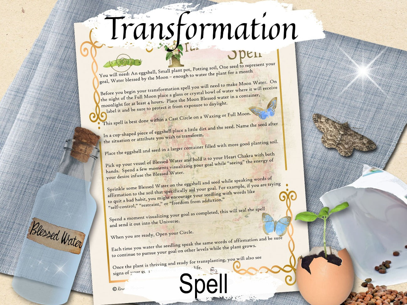 TRANSFORMATION SPELL, Change your Life Spell, Wicca Change Your Mindset, Healthy Life Habits, Mindset Magick Break Addiction, Will Power - Morgana Magick Spell