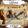 GODDESS SEKHMET 6 Pages, Lore and Mythology, Egyptian Goddess of Harmony Justice & Balance, Printable Witchcraft Grimoire Altar Guide - Morgana Magick Spell