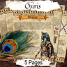 OSIRIS Egyptian God, 5 Pages, Egyptian Mythology Isis and Osiris, Auset Lord of the Underworld, Ancient Egypt Printable Witchcraft Grimoire - Morgana Magick Spell