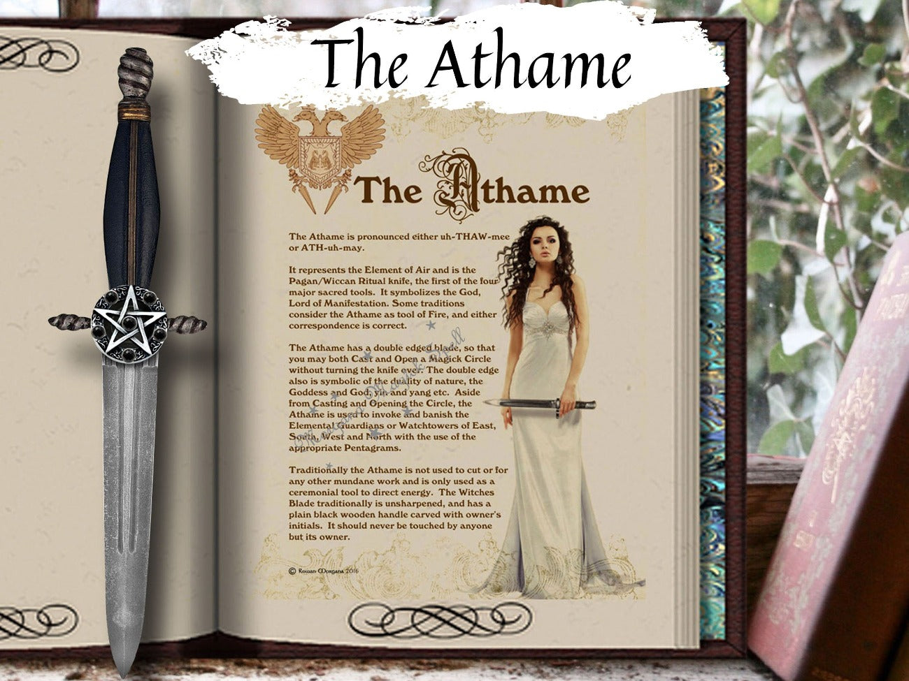 THE ATHAME, Complete Guide, Witch&#39;s Blade, Element of Air, Pagan Ceremonial Knife, Wicca Sacred Tool, Cast a Circle, Direct Energy Printable - Morgana Magick Spell